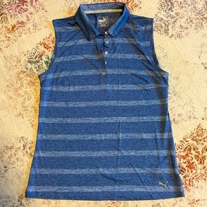 Womens Puma sleeveless golf shirt. Size Large
